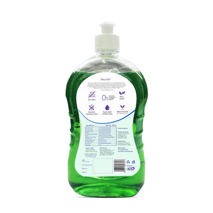 Osh Dishwash Liquid | 99% Natural & Plant derived | Removes stuck grease even after 24 hrs