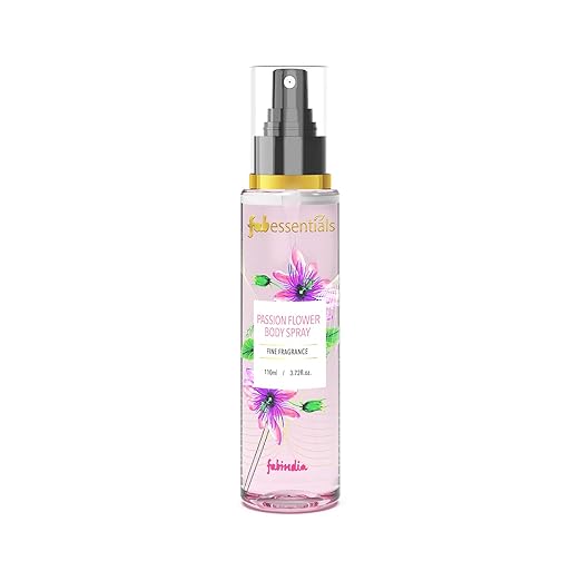 Fabessentials Passion Flower Body Spray | Fine Fragrance for Refreshing Energising & Rejuvenating Skin All-Day Long - 110 ml