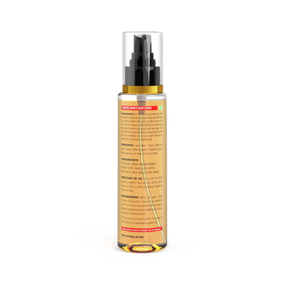 Fabessentials Warm Amber Body Spray | Fine Fragrance for Refreshing Energising & Rejuvenating Skin All-Day Long - 110 ml