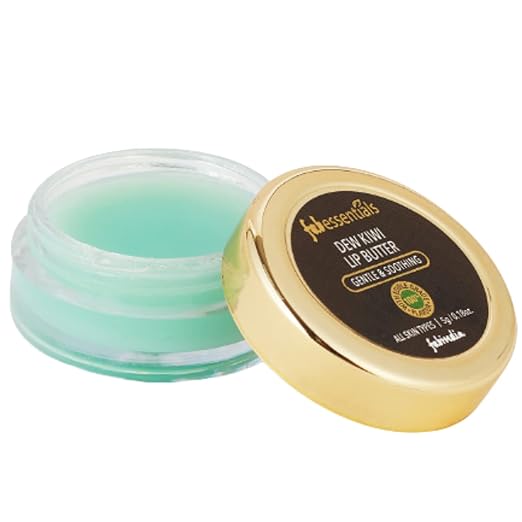 Fabessentials Dew Kiwi Lip Butter | infused with Shea Butter & Bees Wax | with 100% Edible Grade Flavour & No Artificial Fragrance | for Instant Light Weight Lip Moisturisation - 5 gm