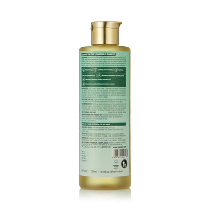 Fabessentials Jasmine Tea Tree Chamomile Shampoo | with Natural Bioactives | Clarifying & Anti-Dandruff Shampoo for Deep Cleansing | Calms Irritated Scalps and Nourishes Hair | pH 5.5| for Normal to Oily Hair - 250 ml