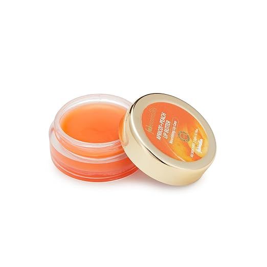 Fabessentials Apricot Peach Lip Butter | infused with Shea Butter | with 100% Edible Grade Flavour & No Artificial Fragrance | for Instant Light Weight Lip Moisturisation - 5 gm