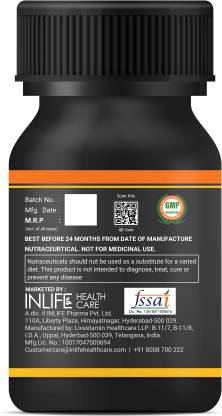 Inlife Fat Burner Extract Weight Keto Supplement for Women Men - 60 Vegetarian Capsules  (60 No)