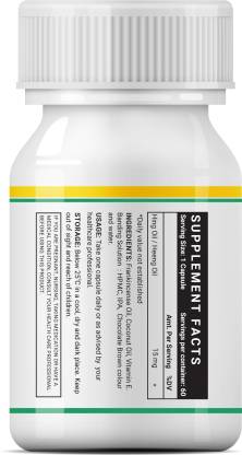 इनलाइफ हिंग ऑयल कैप्सूल (हींग) पाचन सहायक सप्लीमेंट 15mg - 60 वेज कैप्सूल (60 कैप्सूल)