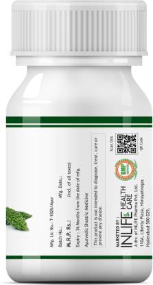 Inlife Karela Supplement 500 mg - Vegetarian Capsules  (60 No)