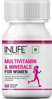 Inlife Multivitamins & Minerals Antioxidants for Women Daily Formula Vitamins Supplement  (60)