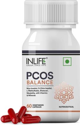 Inlife PCOS Supplements for Women PCOS Balance Capsule Myo Inositol D Chiro Inositol  (60 Capsules)