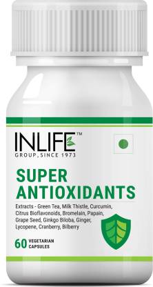 Inlife Super Antioxidants Immuno Booster Immune Care Supplement  60 Veg Capsules  (3 x 20)