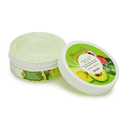 Fabessentials Avocado Lychee Body Butter | infused with Shea Butter | for Intensive Skin Nourishment | Ultra-rich Moisturiser for Soothing Dry Skin Patches | Smoothens Softens & gives Skin a Satin Glow - 200 ml