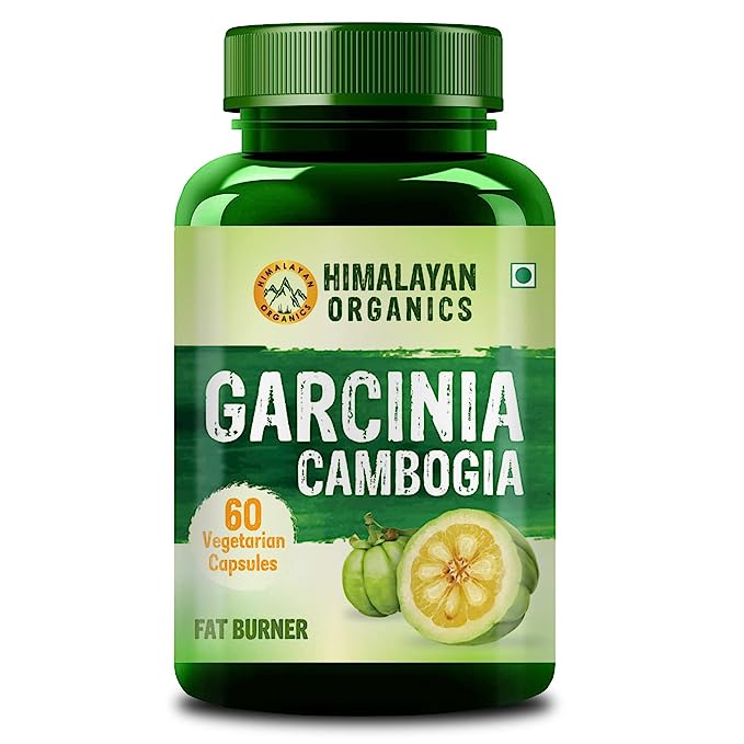 Himalayan Organics Garcinia Cambogia Tea Extract 1000Mg Supplement | Weight Loss Management  Fat Burner | Boosts Metabolism & Energy Levels- 60 Veg Capsules