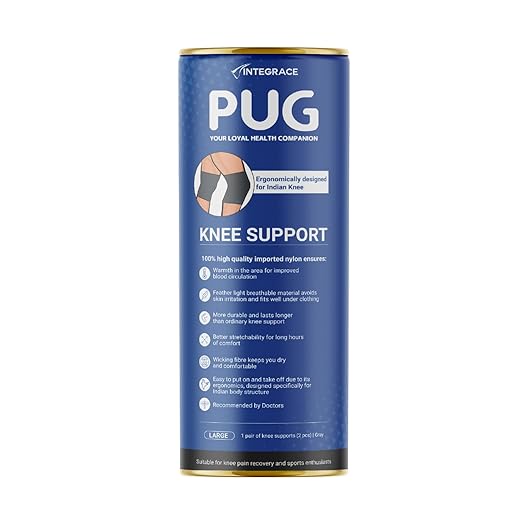 PUG Knee Support 1 Pair Size L Pack of 1