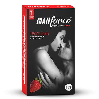 MANFORCE WILD CONDOMS (STRAWBERRY) 10S