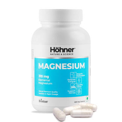 Magnesium 310mg100% RDA in One Capsule | 60 Veg Capsules