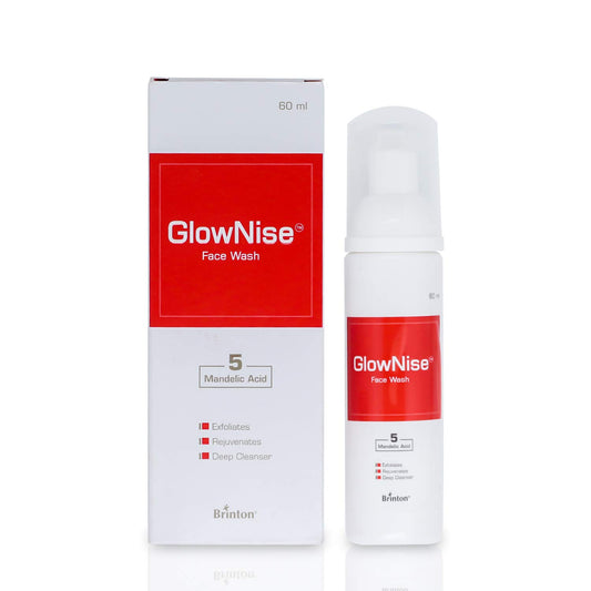 link Brinton GlowNise Deep Cleansing Skin Whitening Foam |No Parabens Sulphate Free Face Wash (60 ml)
