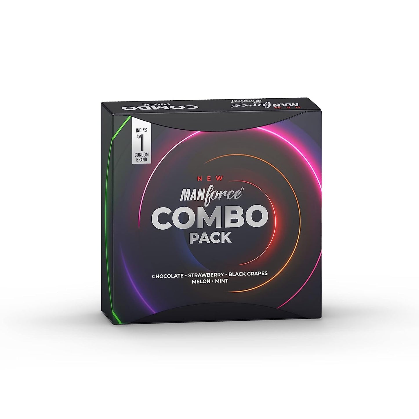 MANFORCE Combo Pack Chocolate Strawberry Coffee Black Grapes Melon Condom  (20 Sheets)