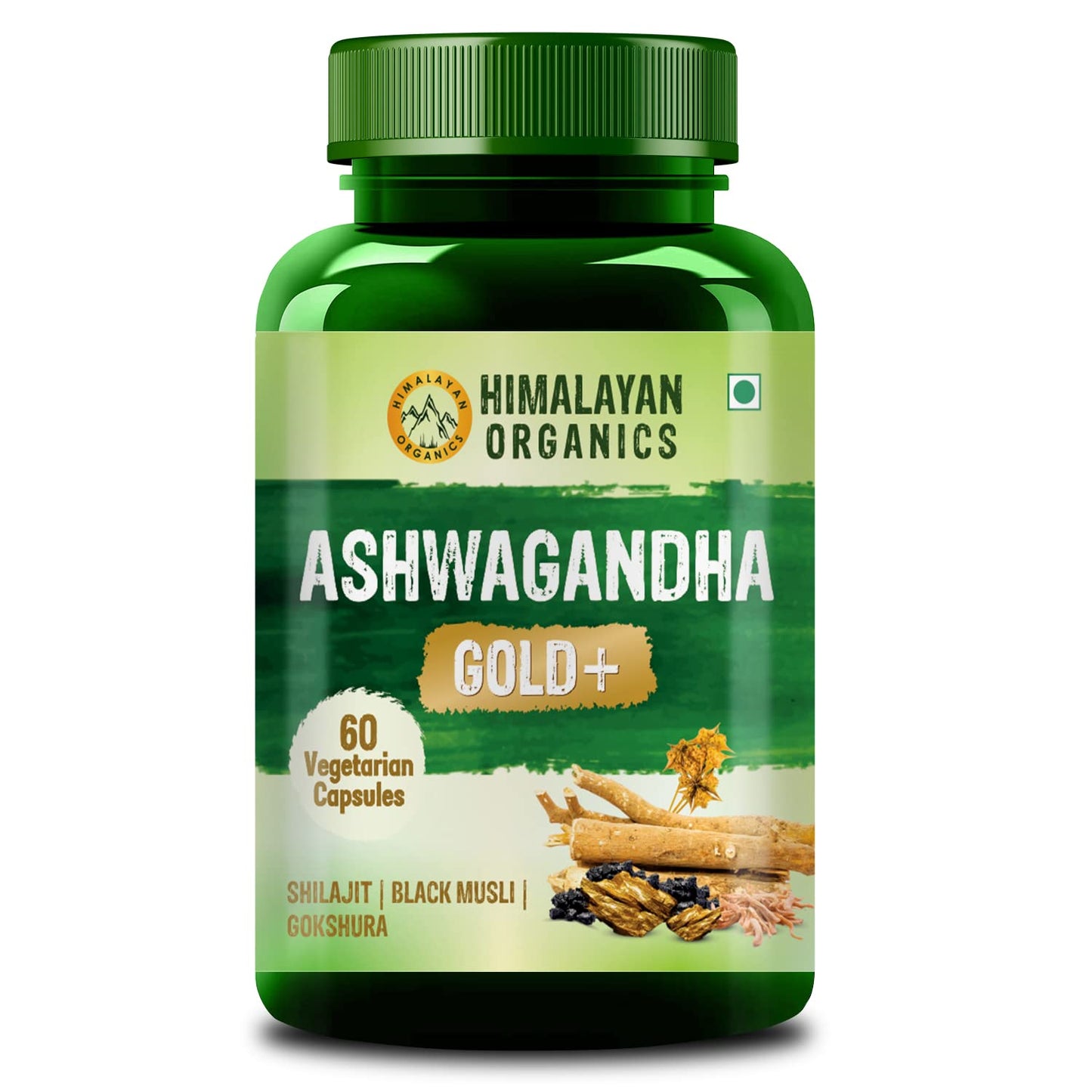 Himalayan Organics Ashwagandha Gold | Supports Strength Energy & Immunity | 60 Veg Capsules