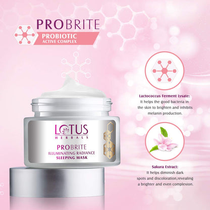 Lotus Herbals Probrite Illuminating Radiance Sleeping Mask 50g