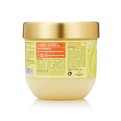 Fabessentials Banana Rice Water Yogurt Hair Mask | for Deep Conditioning & Nourishment | Improves Hair Strength and Growth | Soothes Itchiness and Locks in Moisture | Makes Hair Soft & Supple - 200 gm