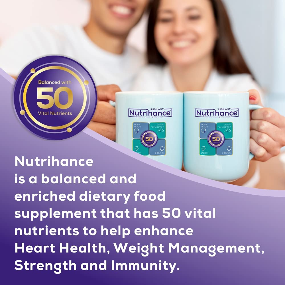 JUBILANT Nutrihance Nutritional Formula help Enhance Health  Vanilla Flavor  200 gm Nutrition Drink (200 g  Vanillla Flavored)