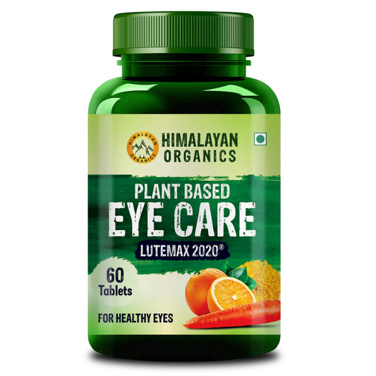 Himalayan Organics Plant Based Eye Care Supplement to Improve Vision  Blue Light & Digital Guard (Lutemax 2020  Orange Extract  Carrot Extract) - 60 Tablets