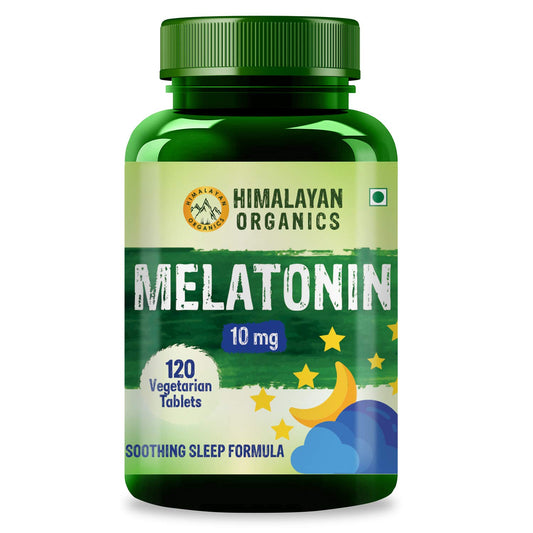 Himalayan Organics Melatonin 10mg (Healthy Sleep Cycle) - 120 Tablets (120)