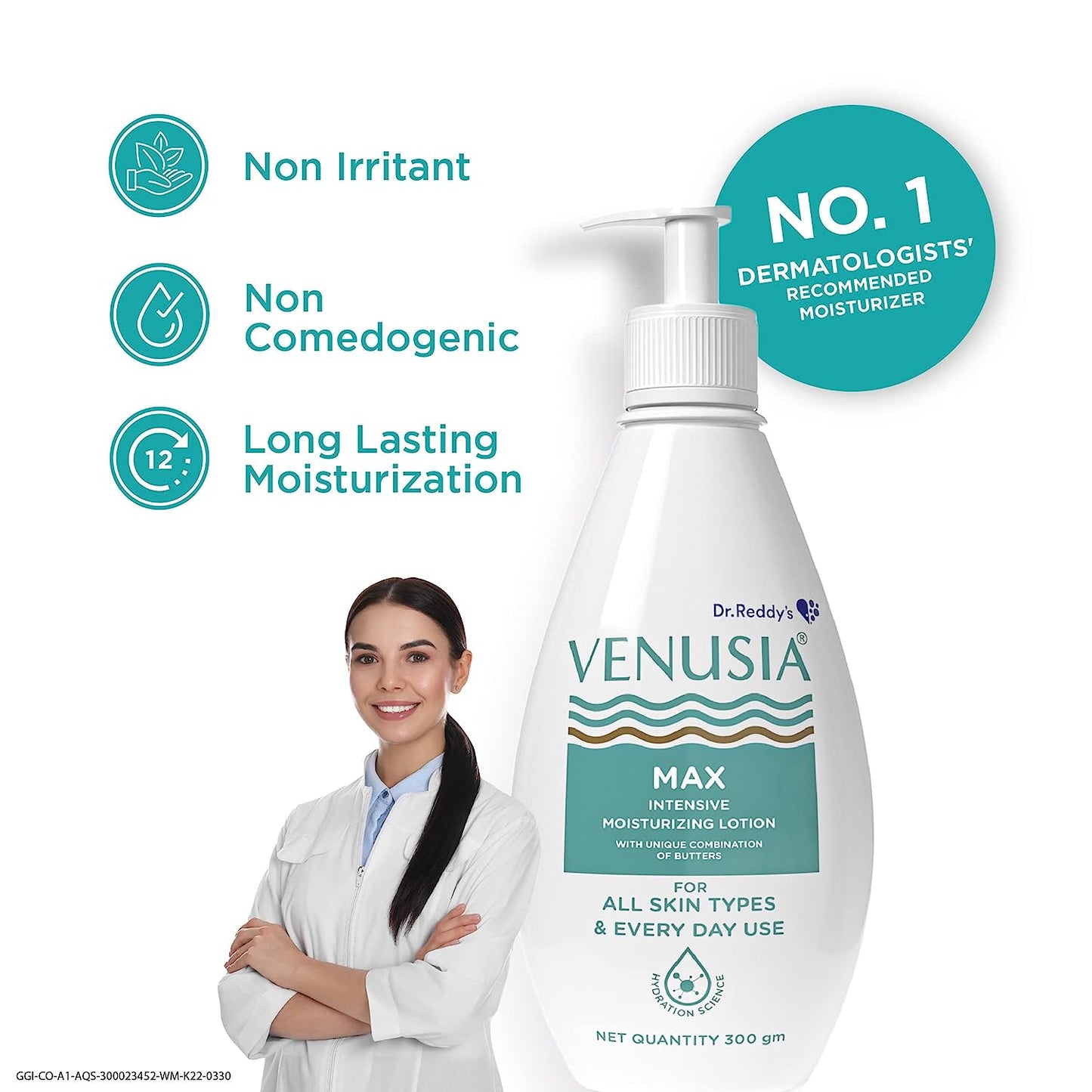 Venusia Max Intensive Moisturizing Lotion For Everyday Use 500 g