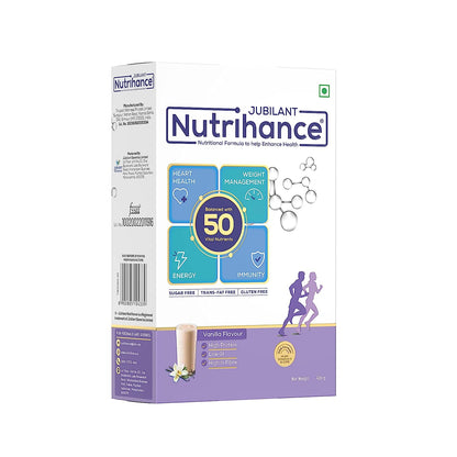 JUBILANT Nutrihance Nutritional Formula help Enhance Health  Vanilla Flavor  400 gm Nutrition Drink (400 g  Vanillla Flavored)