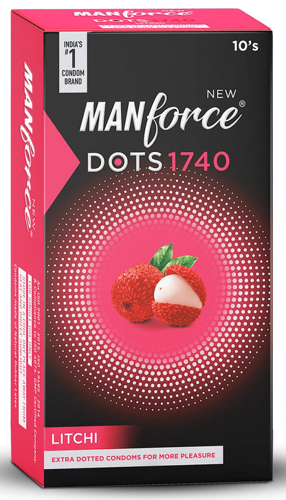 SUPER MANFORCE CONDOMS (LITCHI) 10'S