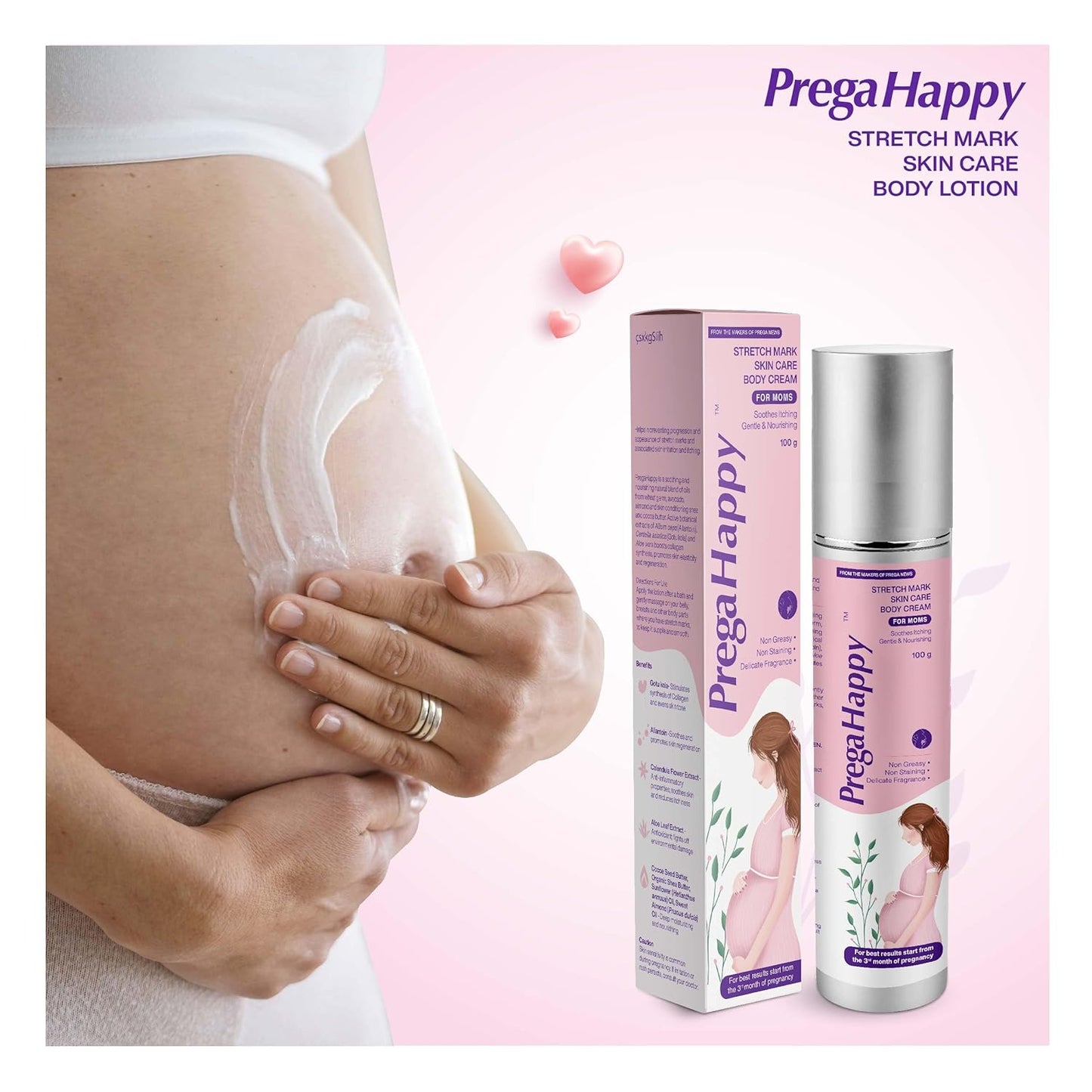 Pregahappy Stretch Mark Skin care body cream 100g