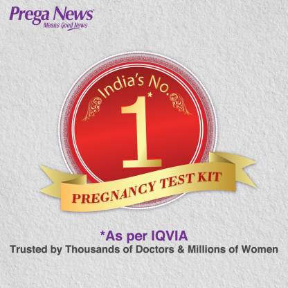 PREGANEWS घर पर एक कदम मूत्र एचसीजी गर्भावस्था परीक्षण किट (1 टेस्ट)