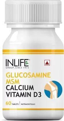 Inlife Glucosamine MSM  Calcium Vitamin D3 for Knee Care  (60 No)