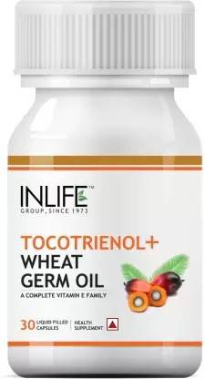 Inlife Tocotrienol with Wheat Germ Oil Supplement  Vitamin E Family  (30)