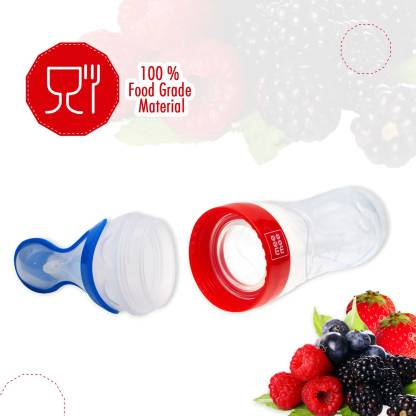 MeeMee Squeezy Silicone Food Feeder - Plastic  (Red)