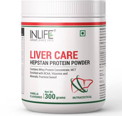 Inlife Hepstan Liver Care Supplement Whey Protein Vitamins Minerals BCAAs ? 300g Vanilla Whey Protein  (300 g Vanilla)